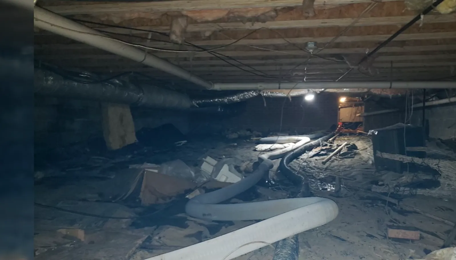 crawl space water damage restoration process